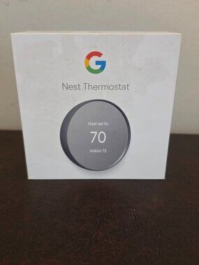 Google Nest G4CVZ Programmable Wi-Fi Thermostat in Gray (New/Open Box)